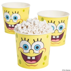SpongeBob SquarePants Paper Popcorn Buckets-3Pk